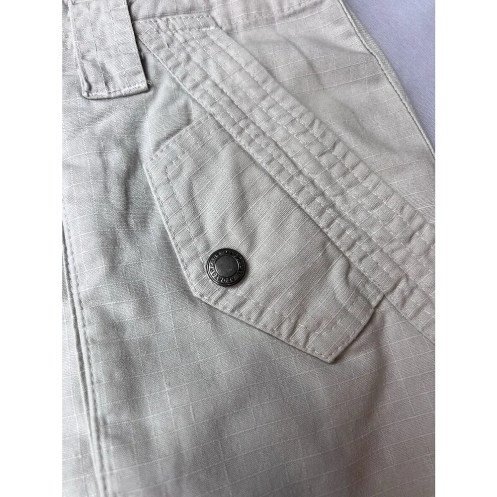 Magellan Sportswear Women’s Cream Cargo A Line Tie Front Skirt size 4 EUC - Picture 7 of 13